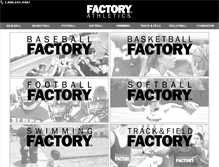 Tablet Screenshot of factoryathletics.com